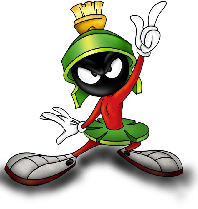 Marvin Martian - Marvin The Martian Png (672x790)