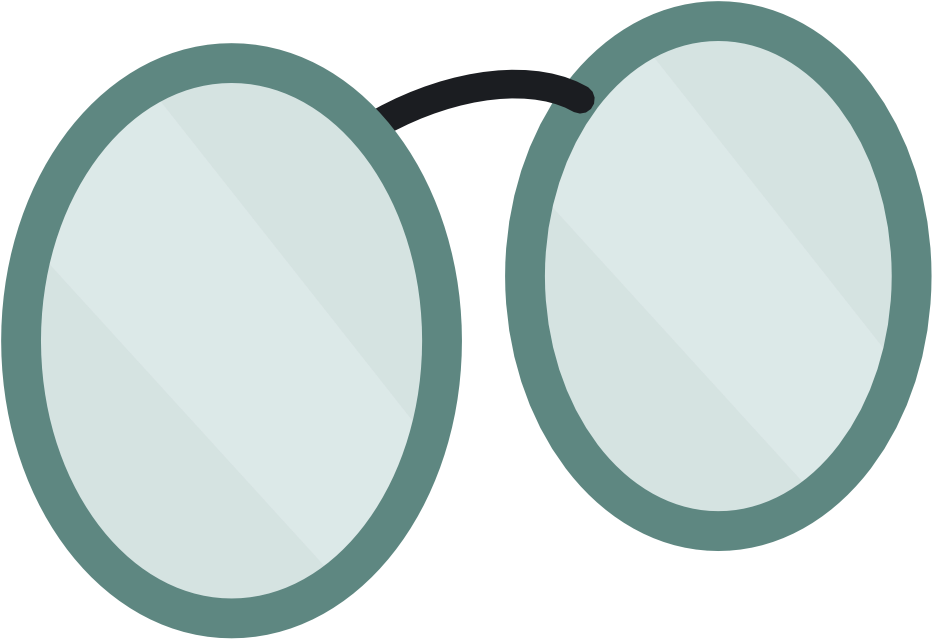 Glasses By Misteraibo - Magnifying Glass Clipart (1052x744)