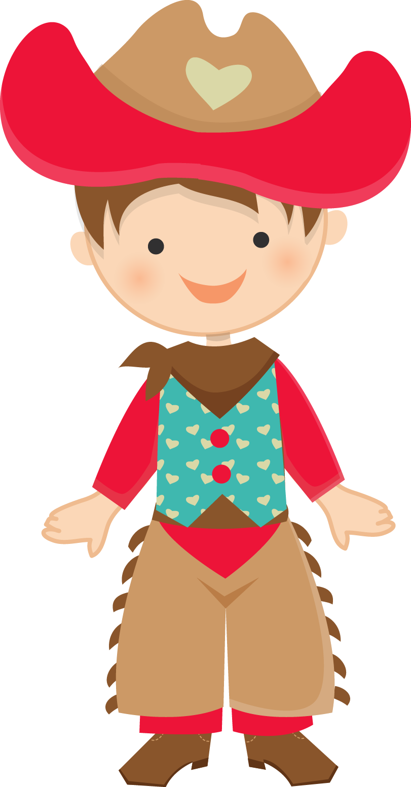 Little Cowboy Clipart (811x1554)