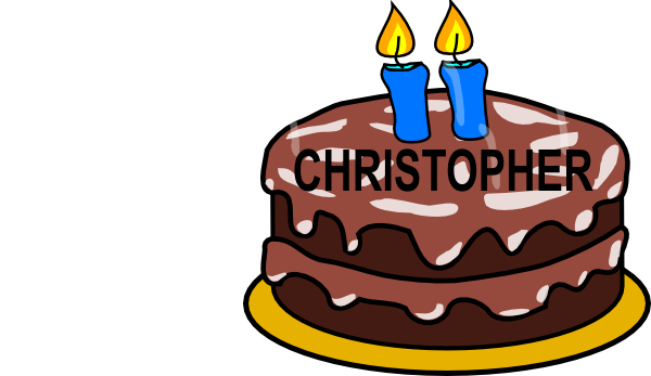 Birthday Cake Clip Art (600x347)
