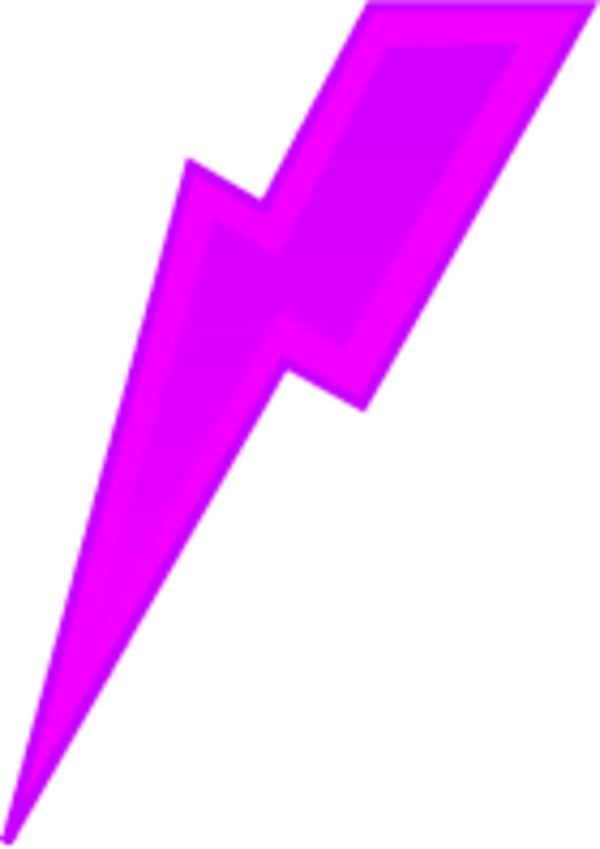 Pin Lightning Clip Art Vector Online Royalty Free Cake - Pink Lightning Bolt Png (600x849)