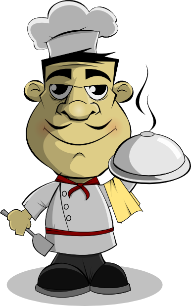 Take For Example Cafeteria Workers - Cook Clip Art Transparent (386x617)