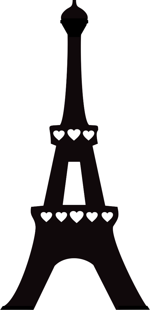Publicado Por Ivette González - Silhueta Torre Eiffel Png (497x1024)