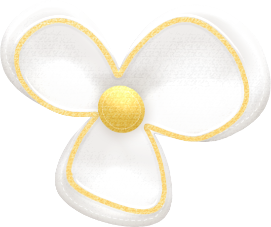 Flowers And Hearts Of The Sweet Spring Clip Art - Ivory (549x461)