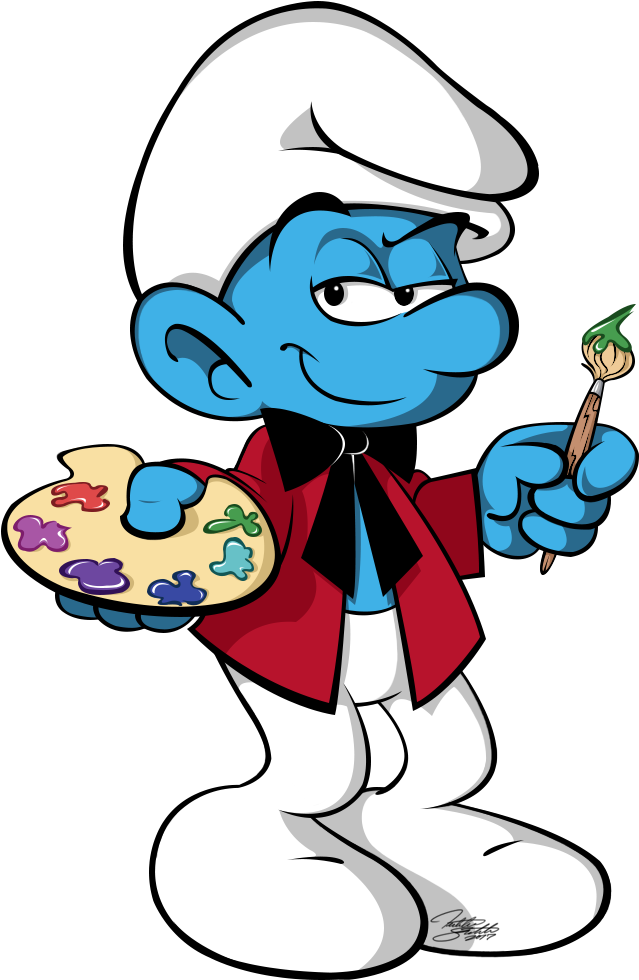 Painter Smurf - Painter Smurf (731x1013)