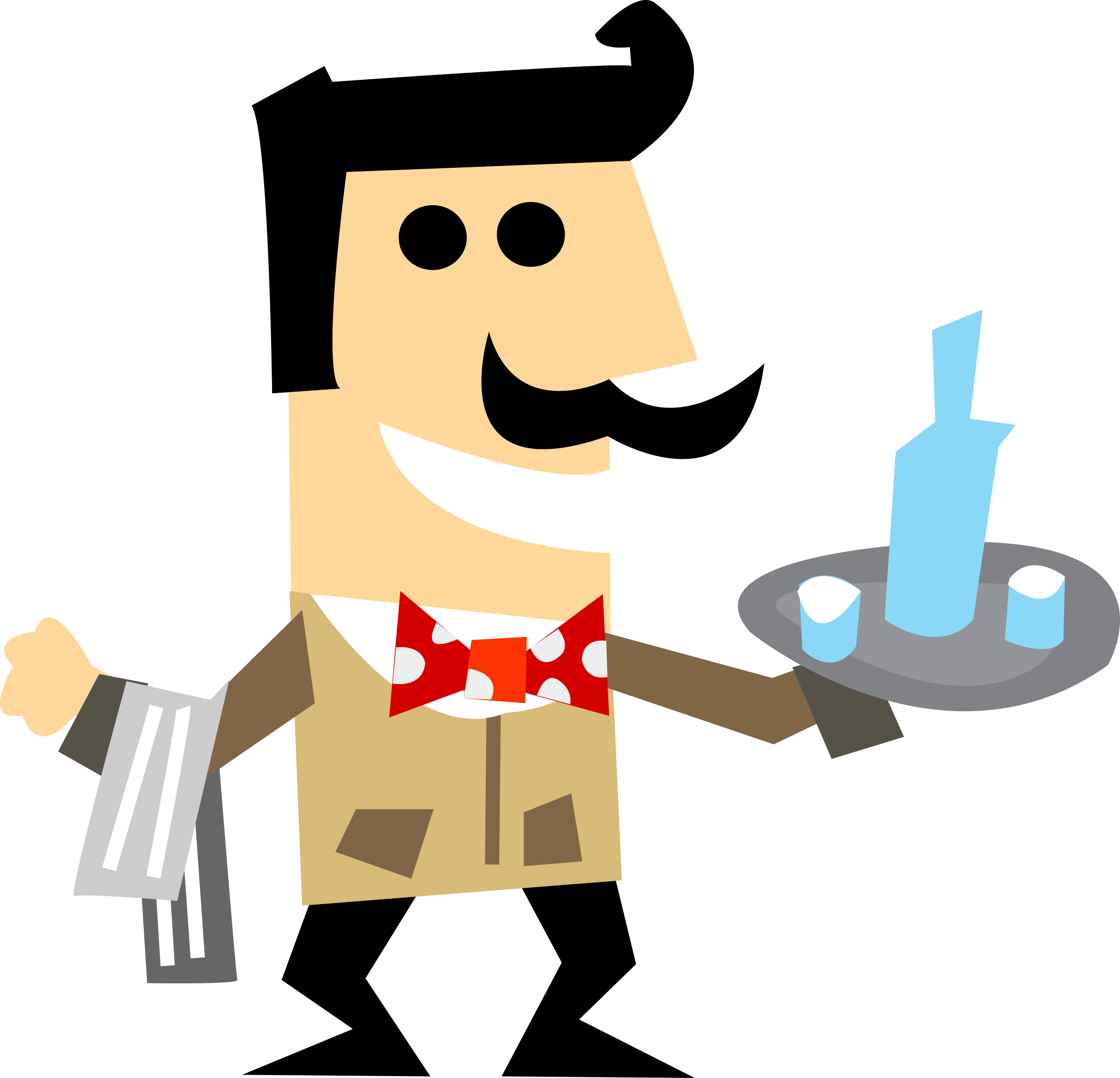 Clipart - Waiter - Waiter Clipart (2400x2312)