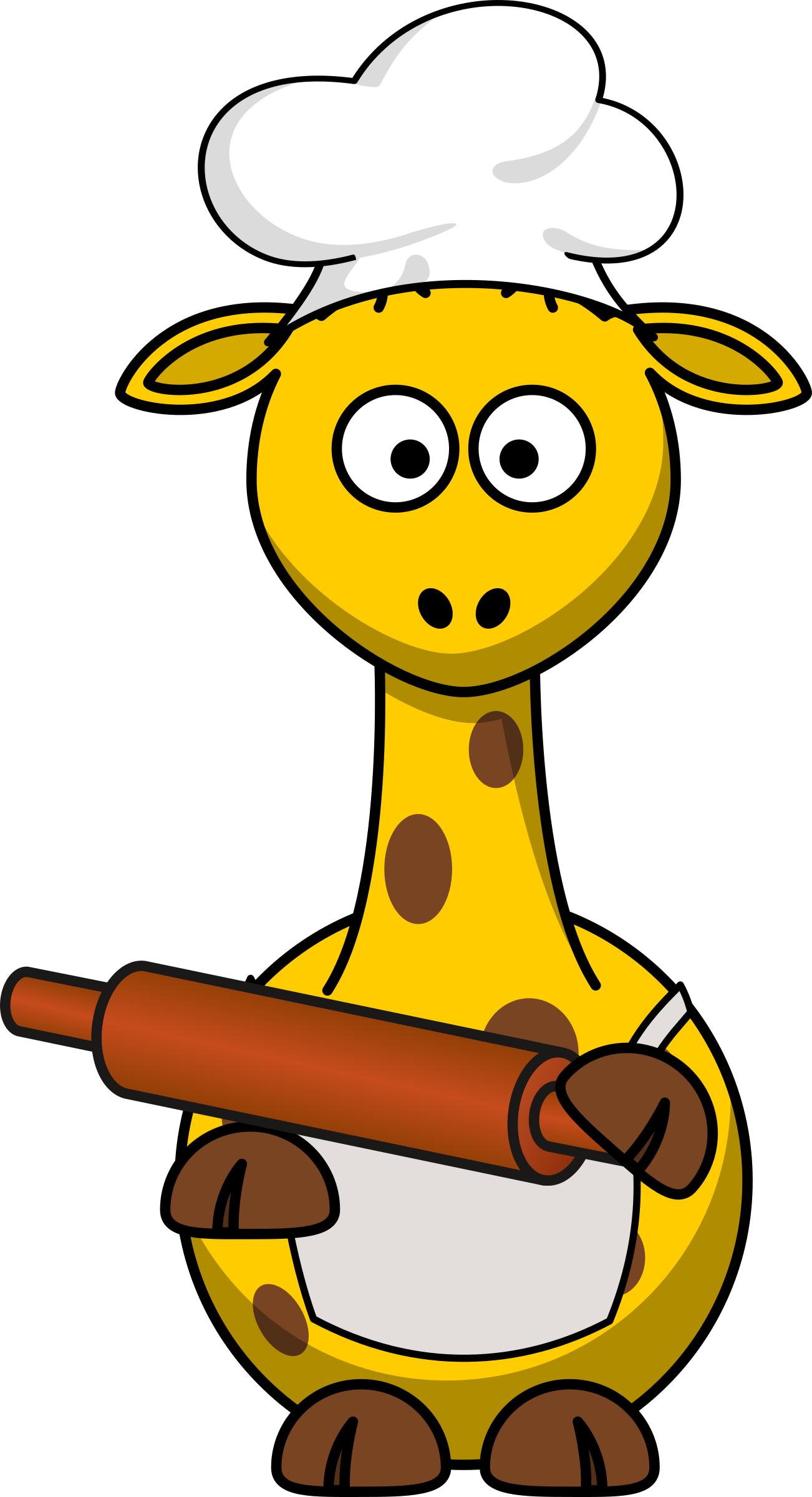 Baker - Cartoon Giraffe (1302x2400)