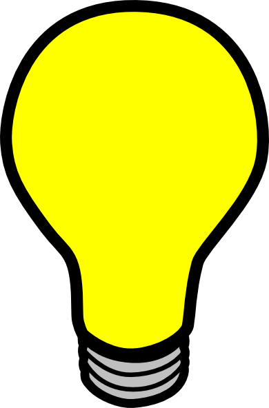 Light Bulb Clip Art - Light Bulb Clip Art (390x592)
