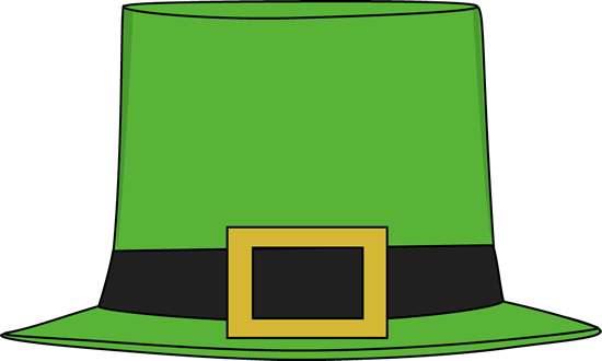 Irish Top Hat Clip Art - St Patrick's Day Hat Clipart (550x330)