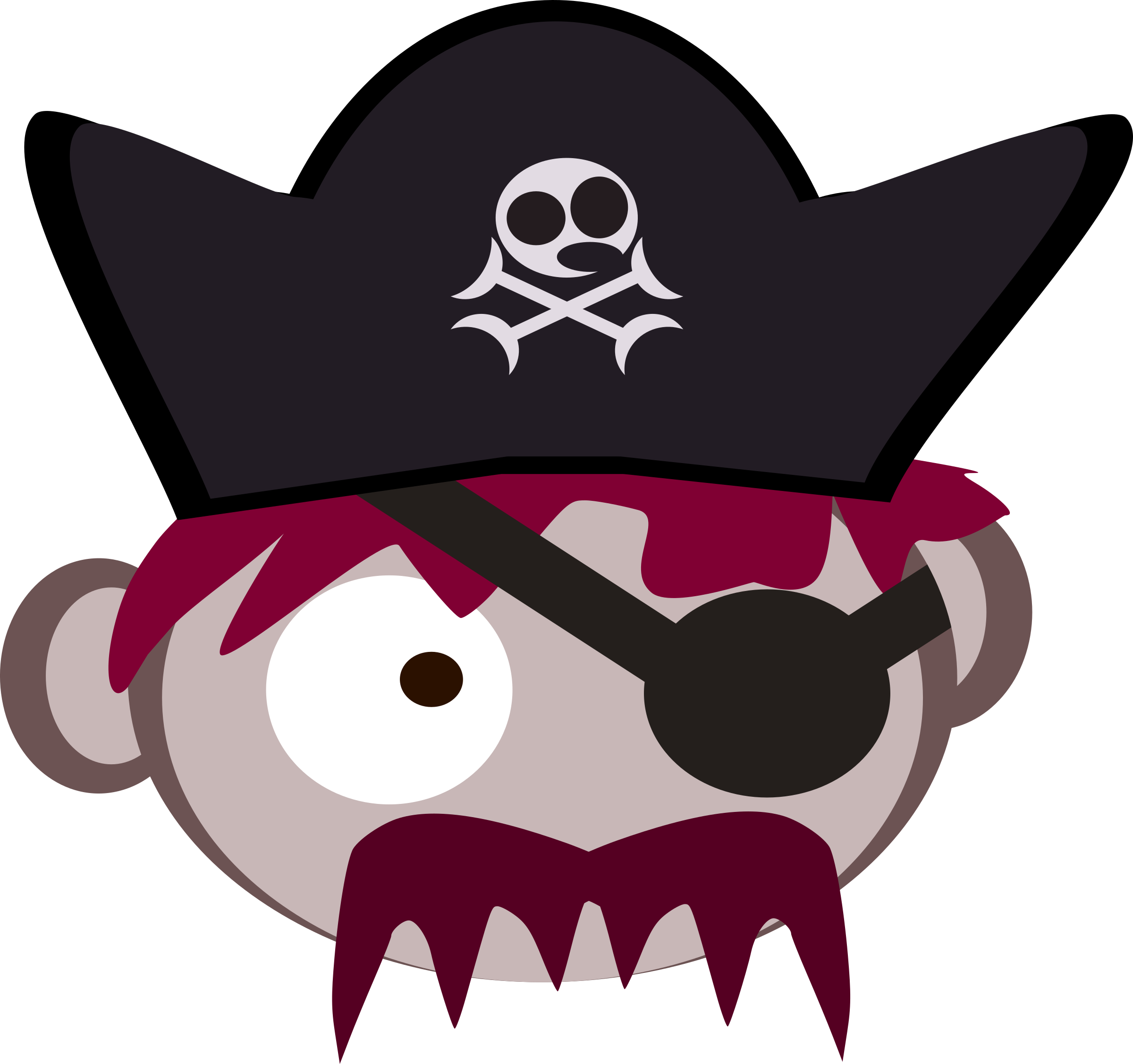Pirate Hat Clipart - Crypto Pirates (2400x2254)