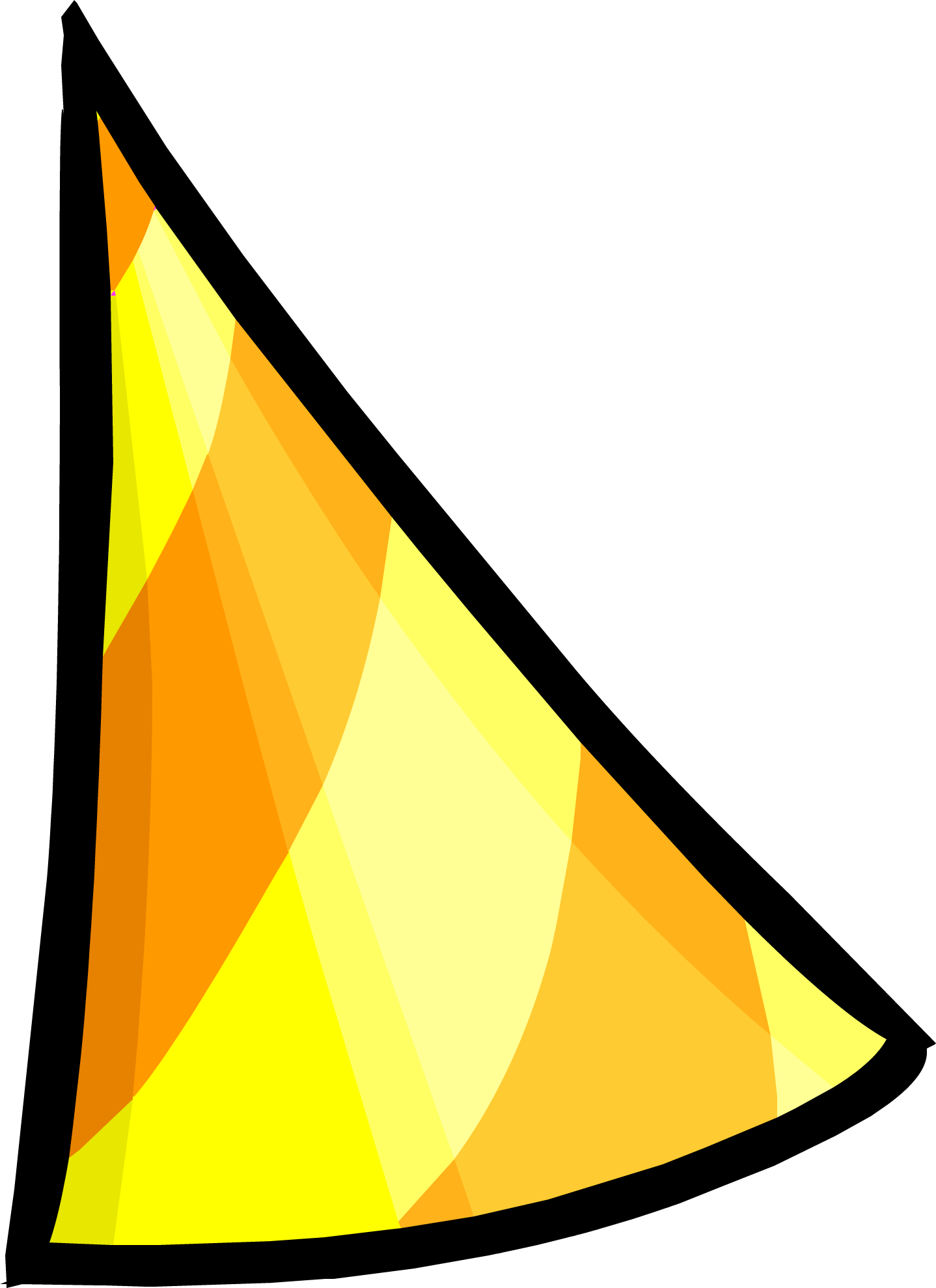 Transparent Party Hat - Club Penguin Party Hat (1438x1978)
