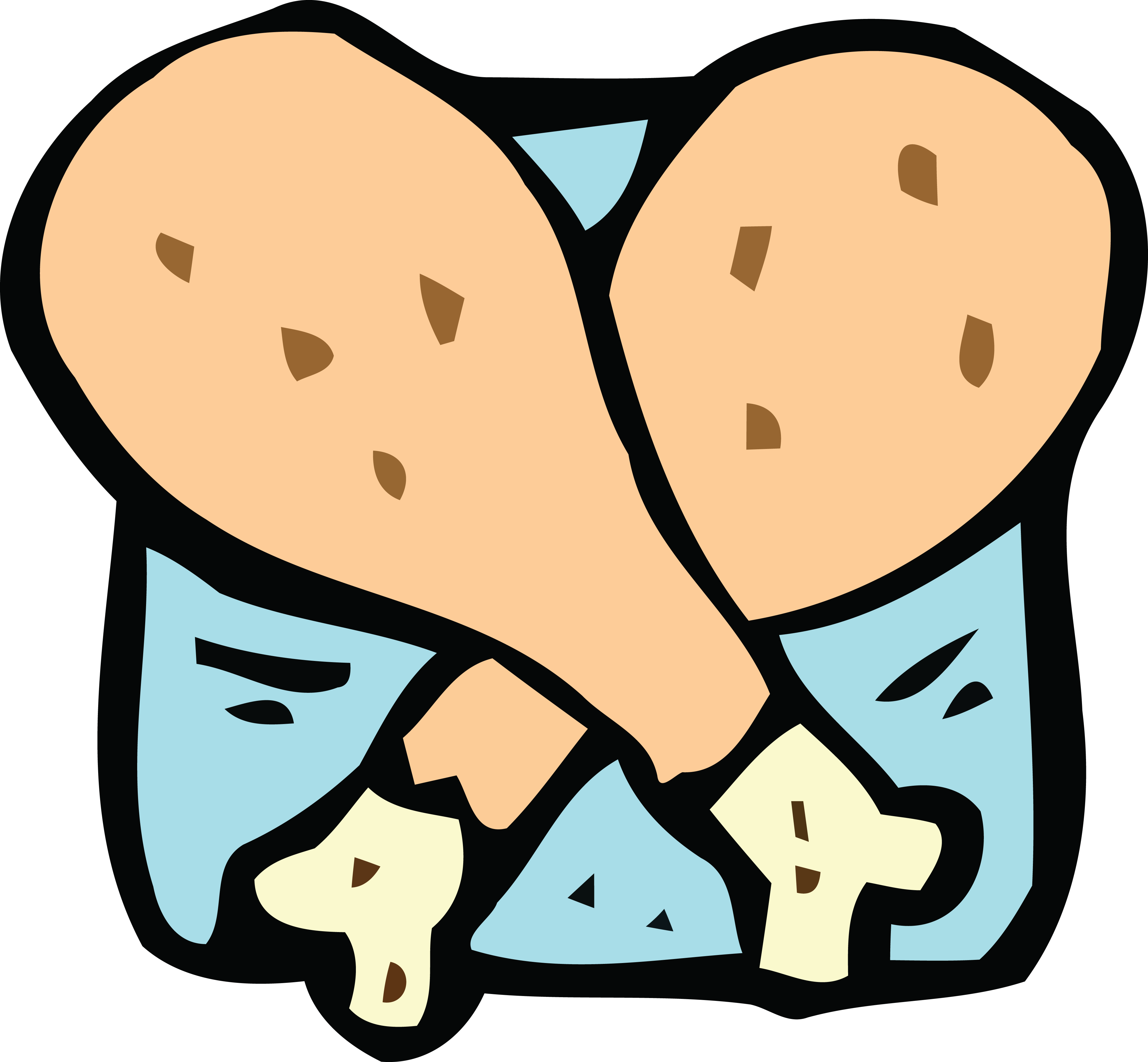 Free Clipart Of Chicken Drumsticks - Icon Chicken (4000x3702)