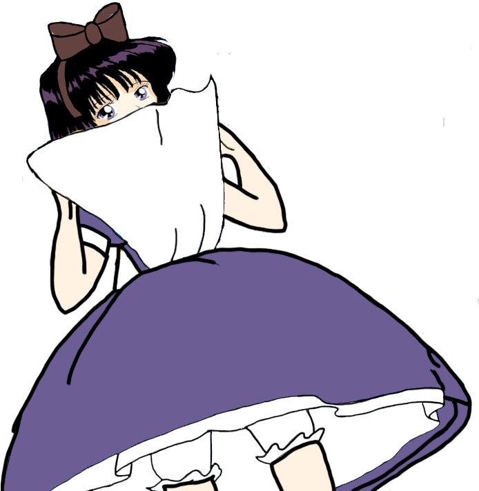 Hotaru Tomoe's Apron Covering Her Face By Darthraner83 - Face (943x719)