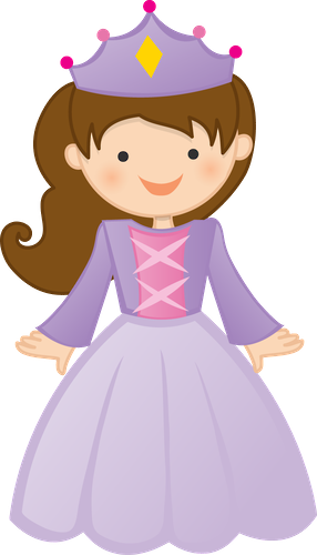 Princesas E Príncipes - Prinzessin Mittelalter Clipart (286x500)