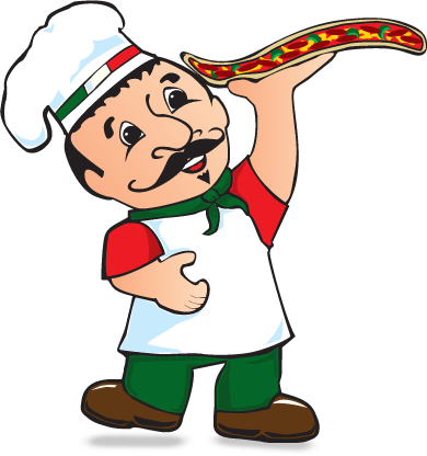 New Italy Clipart Images Cartoon Italian Chef Cliparts - Italian Person Clipart (390x416)