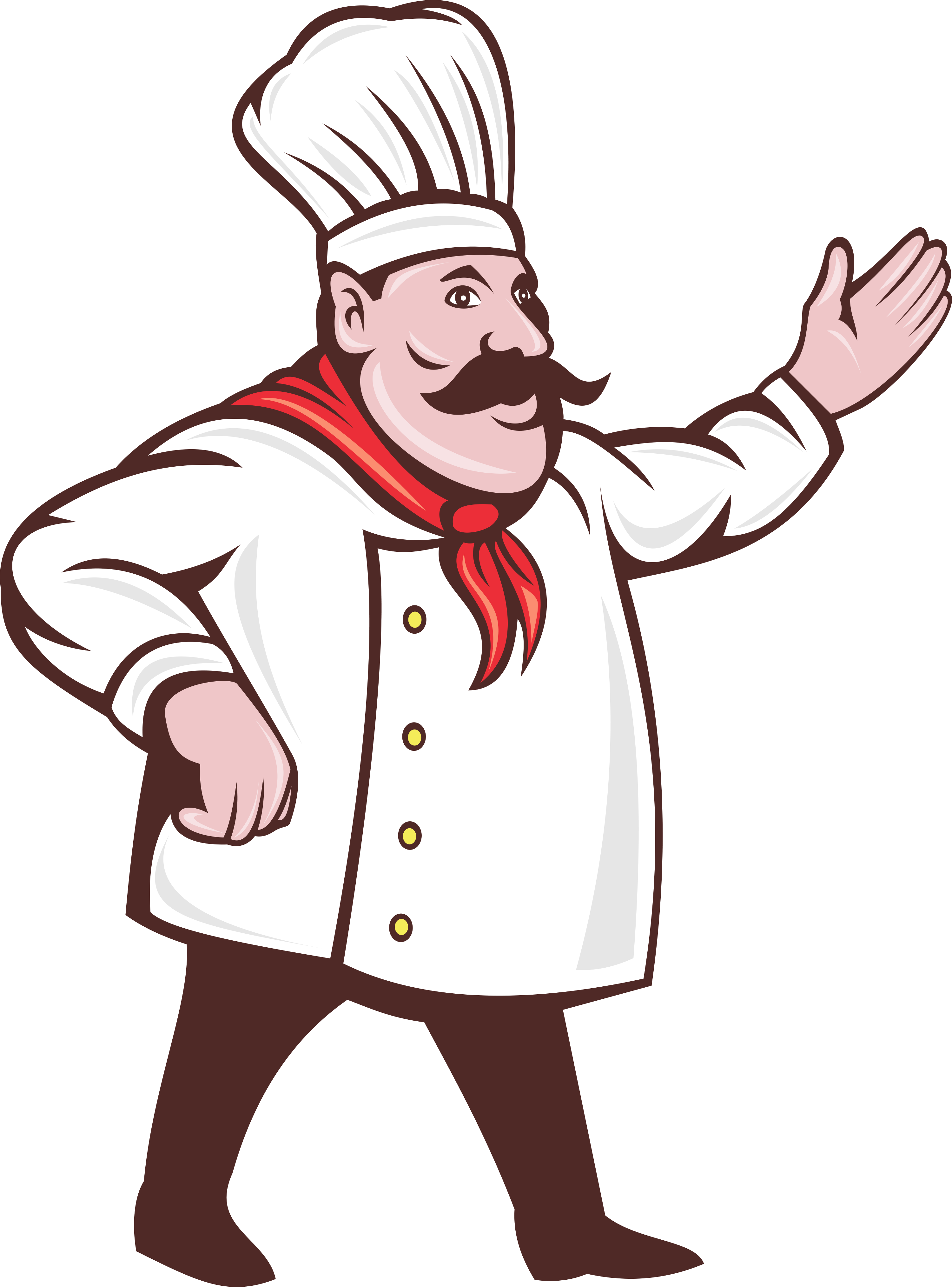 Chef Cartoon Clip Art - Cartoon Italian Chef (3000x4054)
