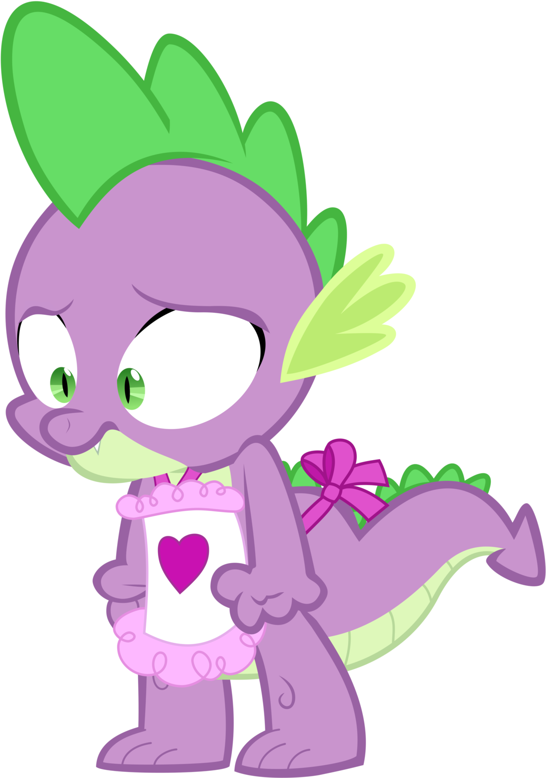 Discontented Apron Spike By Baumkuchenpony - Spike Mlp Fim (1280x1643)