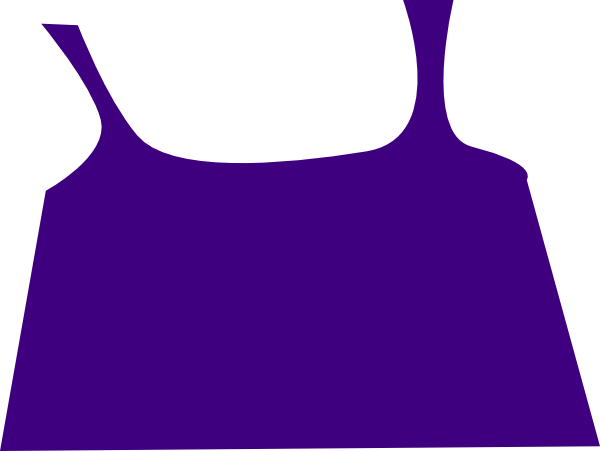 Apron Wide Purple Clip Art At Clkercom Vector - Apron Png Clipart (600x451)
