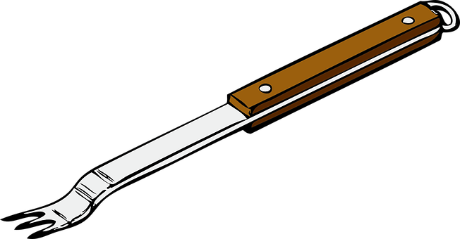 Barbecue Fork, Grill, Meal, Grilled - Bbq Tongs Clip Art (652x340)