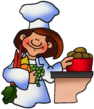 Cooking Clipart - Philip Martin Clipart Food (350x401)