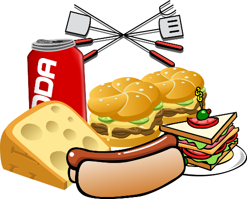 Graphics For Cookout Food Graphics - Barbecue Tools Shower Curtain (500x404)