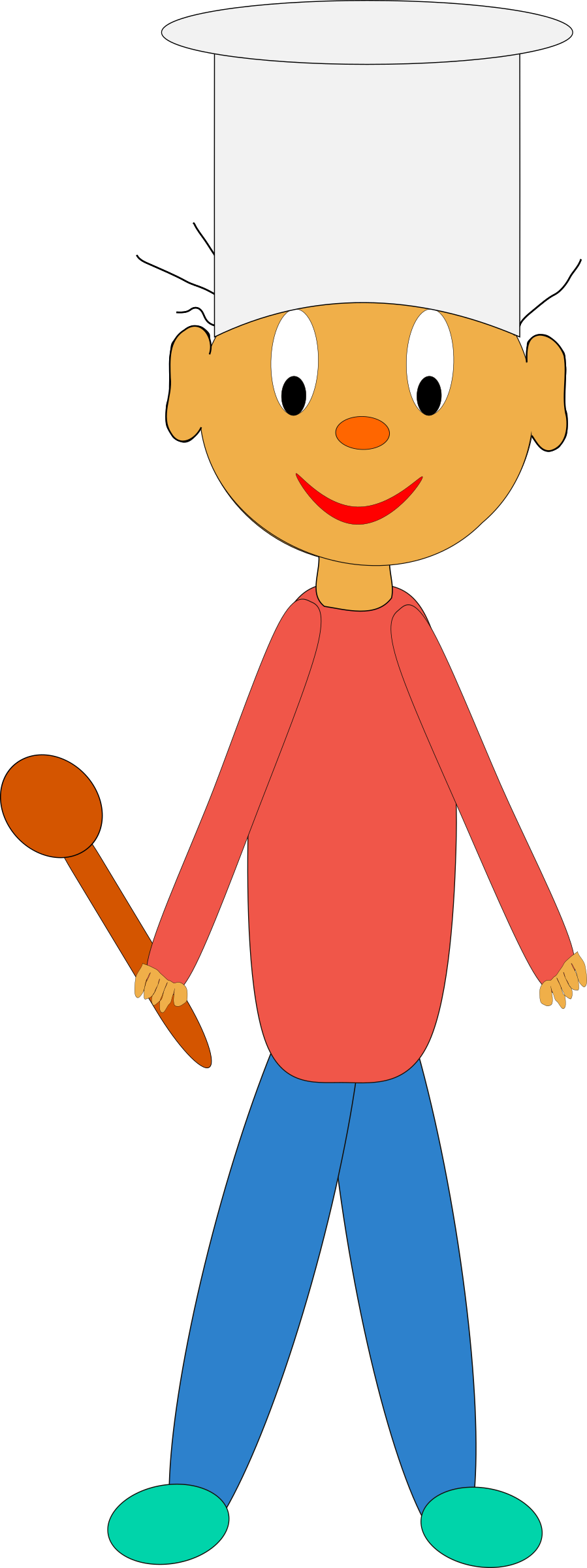 Cook Png - Cartoon Cook (899x2400)
