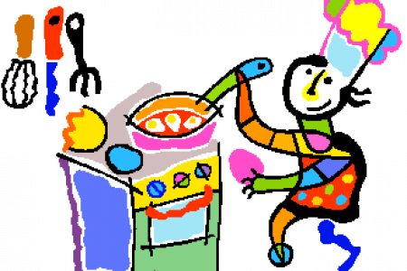 Free Clip Art Cooking - My Recipe Book: Recipes - Cookbook (450x300)