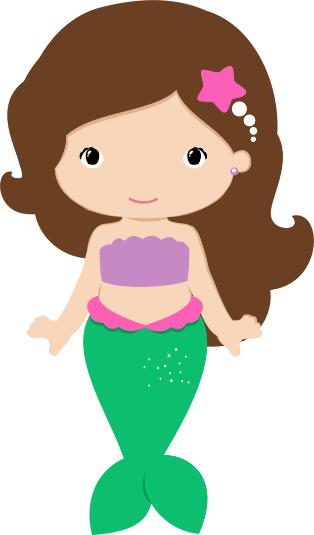 Maria Paulette - Mermaid Clipart (635x1080)