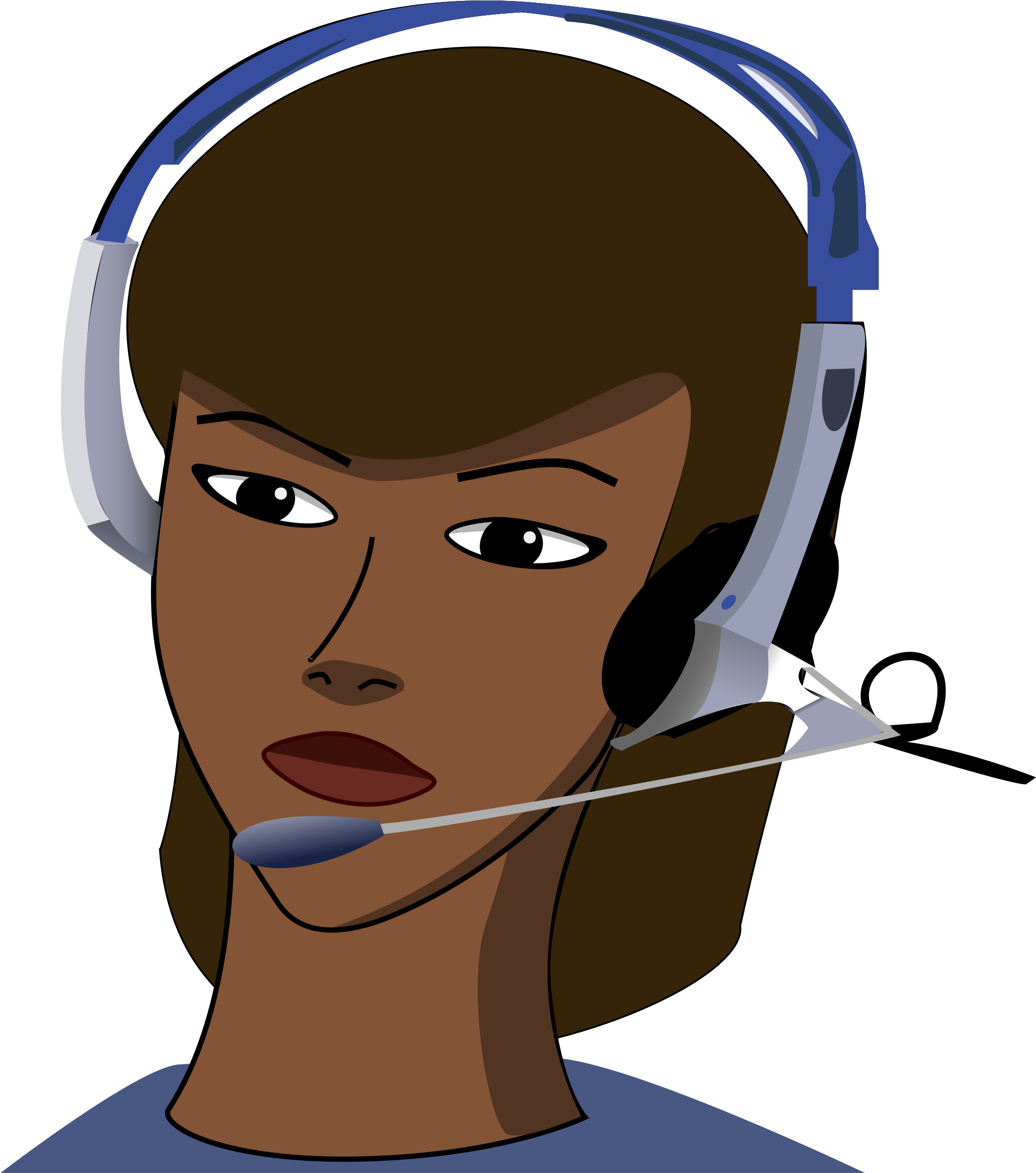 Call-centre - Call Center Person Animated (2131x2400)