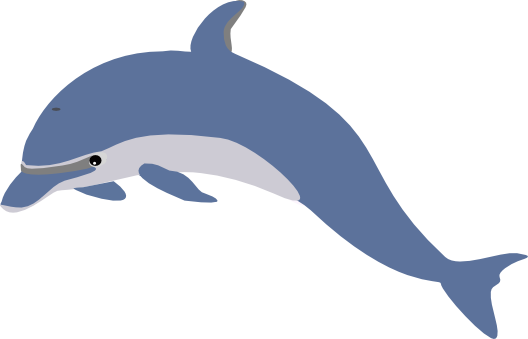 Seahorse Outline Clip Art Download - Common Bottlenose Dolphin (736x473)