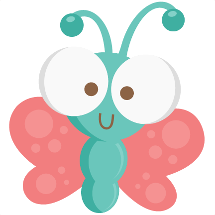 Cute Dragonfly Cliparts - Cute Butterfly Clip Arts (432x432)