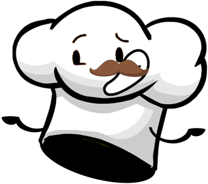 Chef Hat 3 - Logo Sendok Garpu Piring (412x365)