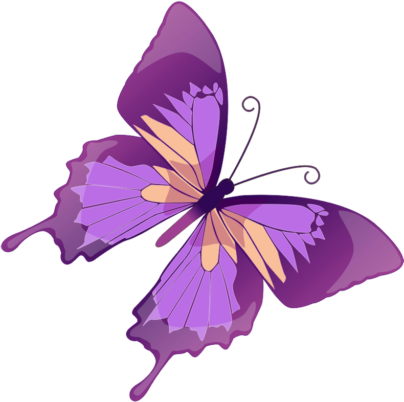 Purple Butterfly Clip Art - Butterfly Clip Art Purple (805x805)