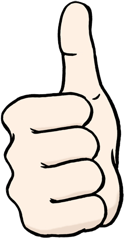 Clipart Daumen Hoch - Leichte Sprache Gut (315x500)