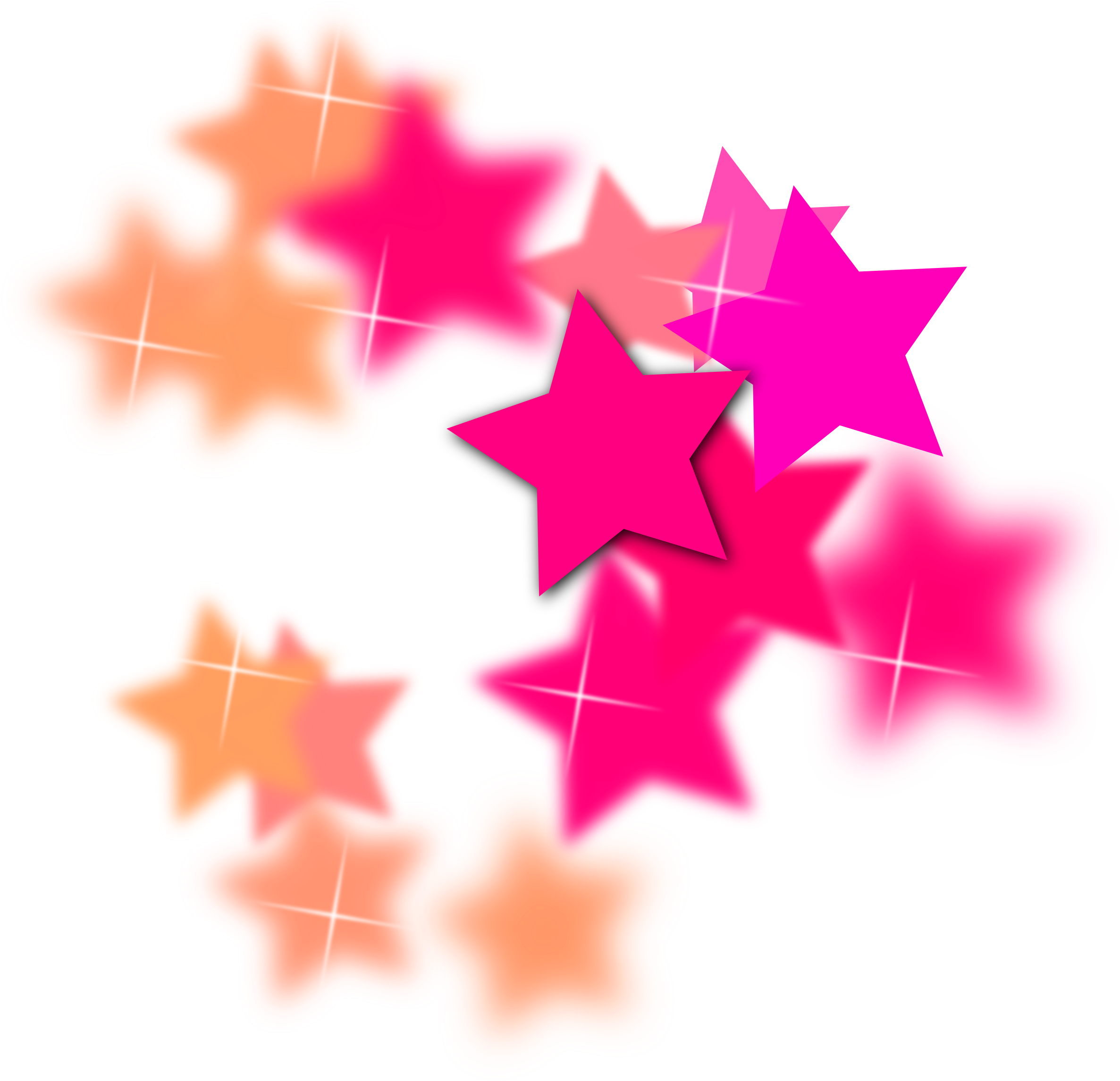 This Free Icons Png Design Of Star Flourish - Star Pink Png (2400x2313)