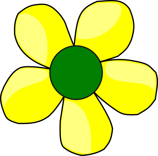 Yellow Flowers Clip Art (600x594)