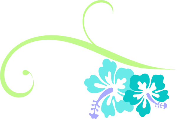 Hibiscus Swirl Clip Art At Clker - Swirl Hibiscus Clipart (600x403)