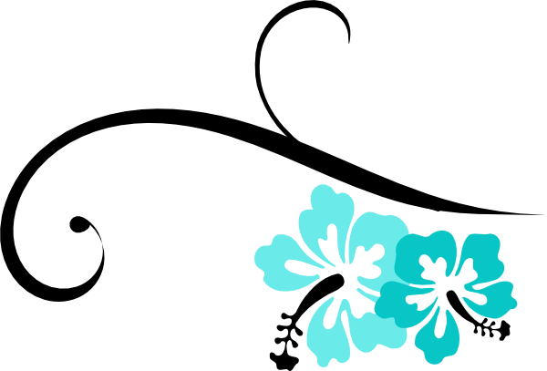Hibiscus Swirl Svg Clip Arts 600 X 407 Px - Hibiscus Clip Art (600x407)