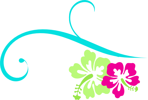 Hibiscus Swirl Clip Art At Clker - Hibiscus Clip Art (600x407)