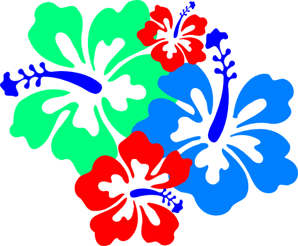 Hibiscus Flowers 4 Clip Art - Hibiscus Clip Art (600x495)