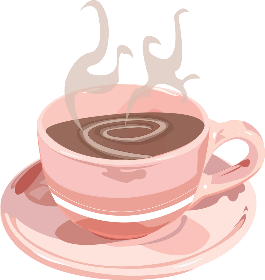 Teacup By Mz-bitch - Pink Coffee Cup Png (1024x1083)