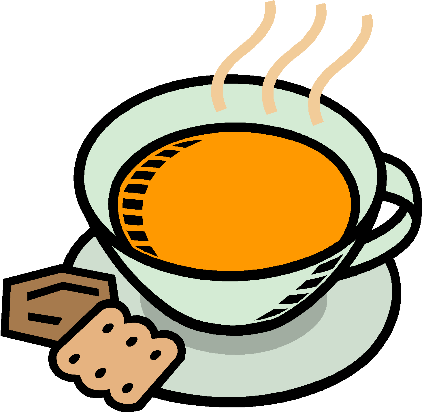 Chicken Soup Bread Soup Chili Con Carne Clip Art - Cartoon Soup And Bread (1544x1530)