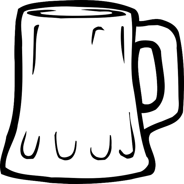 Mug Clipart Cartoon - Empty Beer Mug Clip Art (640x640)