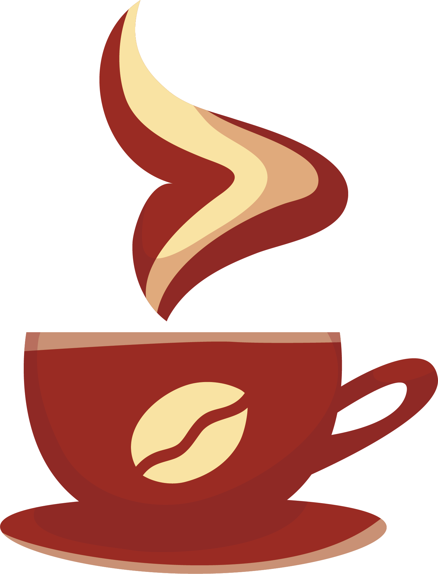 Coffee Cup Cafe Clip Art - Clip Art Cup Coffee Vector (1458x1911)
