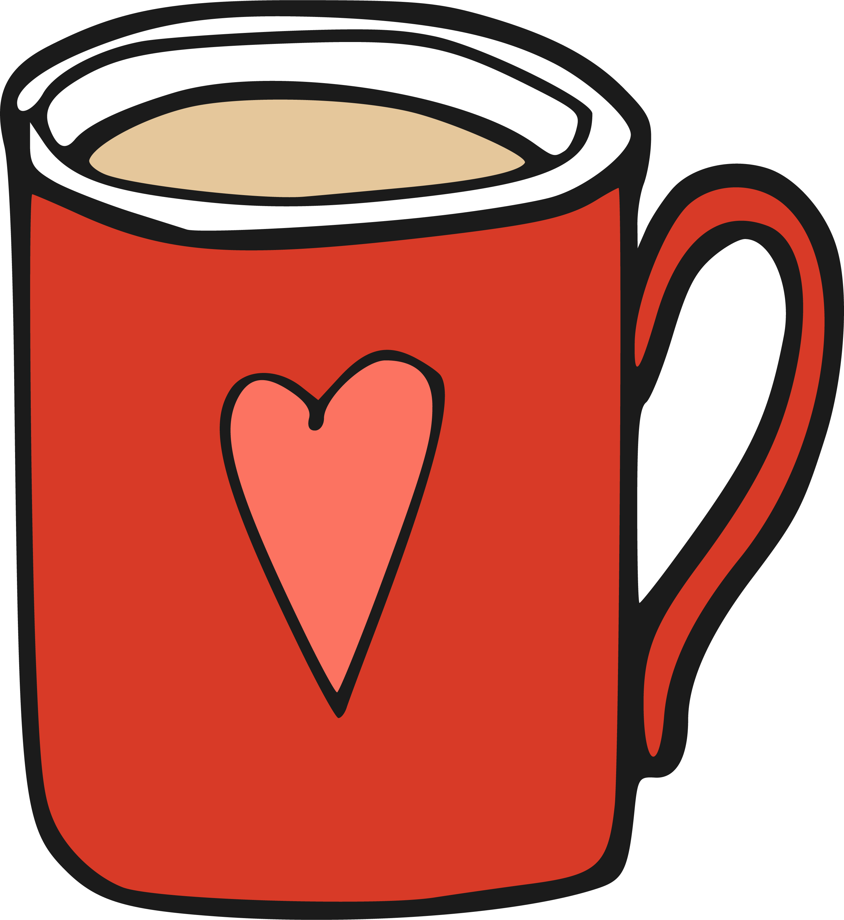 Coffee Cup Mug Clip Art - Mug Cartoon Png (2689x2933)