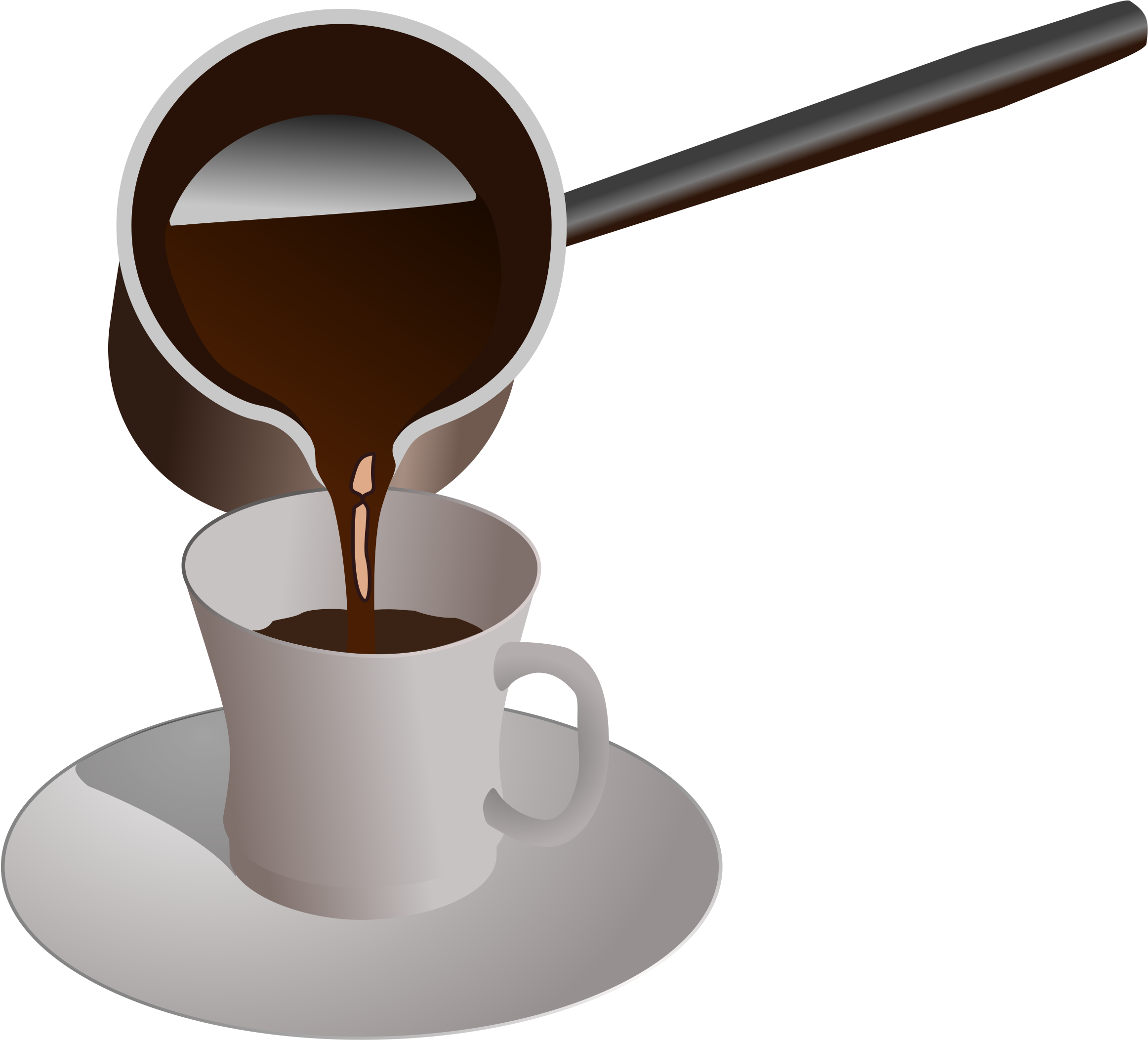 Coffee Pot Clipart - Turkish Coffee Clipart (2400x2400)