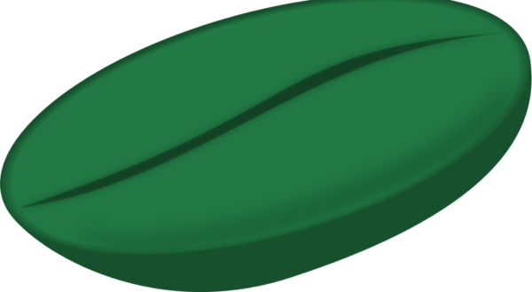 Coffee Bean Clip Art Beans Images Free - Green Coffee Bean Vector (600x329)