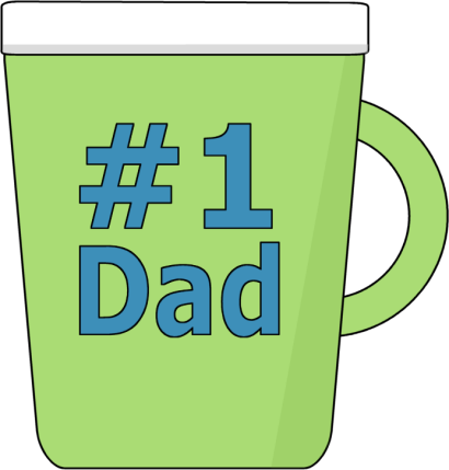 Father&clipart - Fathers Day Clip Art Mug (410x429)
