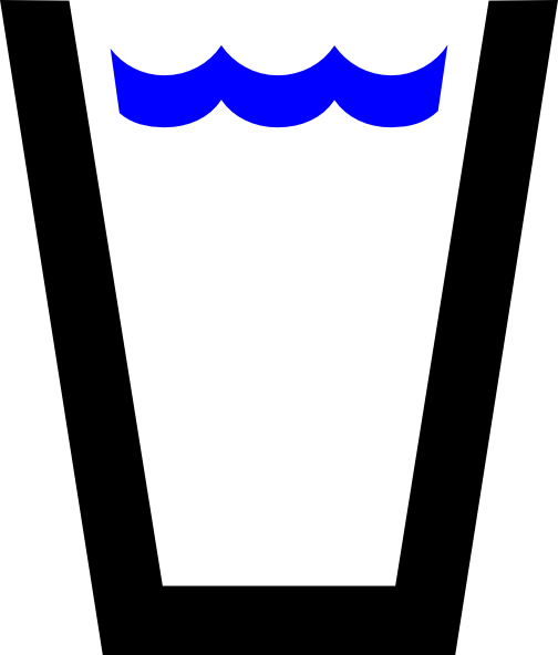 Cup Clipart Water Cup - Glass Of Water Clip Art (504x592)