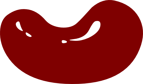 Bean Clipart - Red Bean Clip Art (600x352)